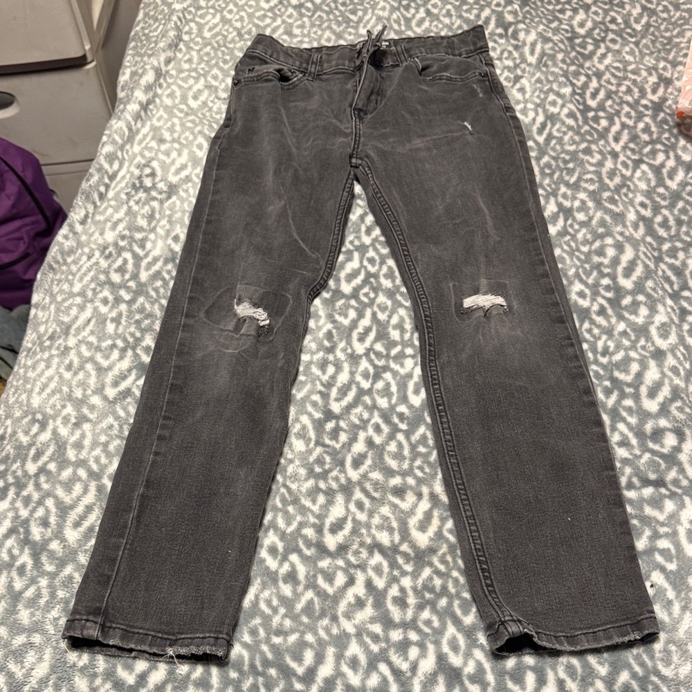 Wonder Nation Kids Distressed Black Jeans